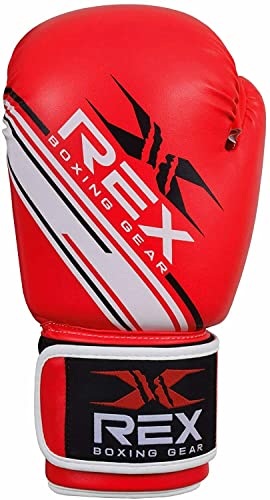 Rex Sports Boxing Wear Boxing Gloves Punching Bag Gloves, Sparring Gloves| Boxing Gloves for Boxers, Training Gloves Mitts for Sparring, Kickboxing, Fighting, Punch Bags and Focus Pads Punching