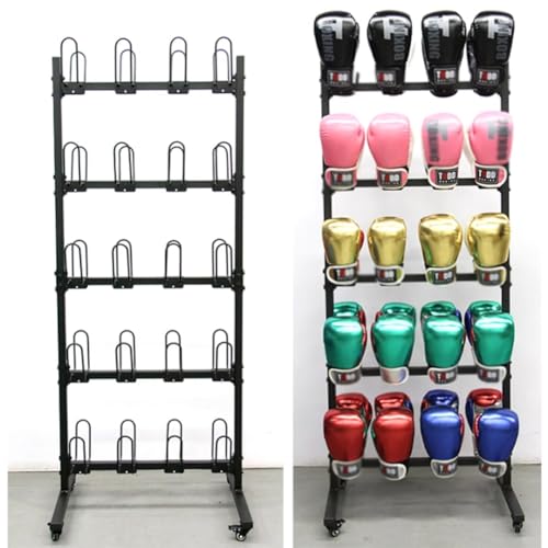 Boxing Glove Storage Rack, Wall Mount Gloves Dryer Holds 20/40 Pairs, Professional Hanging Glove Display Stand for Gym Training Facility(20-B pcs) - size: 20-B pcs