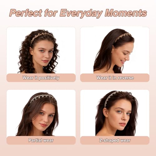 2pcs Silicone Comb Headbands for Women Non Slip, No Headache Headband with Teeth for Girls, Soft Head Bands for Women's Hair (Zebra & Leopard) - color: Zebra & Leopard