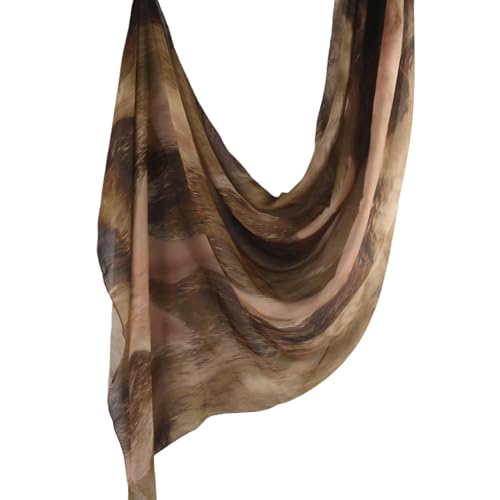 ZGMYC Watercolour Floral Printed Hijab Scarf for Women Soft Modal Cotton Instant Hijab Head Wraps Shawls Long Scarves - color: Color 22