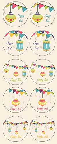 Eid Lanterns Party Stickers (10 Stickers) - color: Stickers (10 Pack)