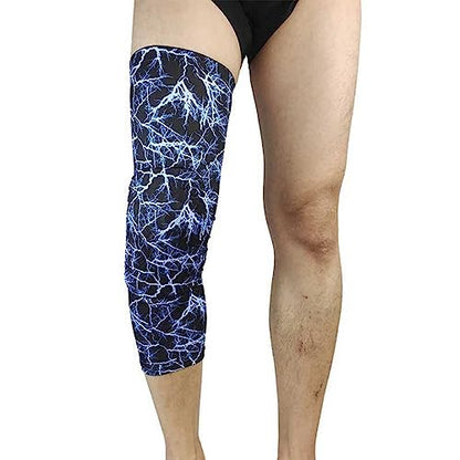 Knee Pads for Youth Adult, Basketball Knee Brace Support, Collision Avoidance Kneepad Compression Calf Shin Sleeve for Football Cycling -1Pair (Blue#1,X-Large)