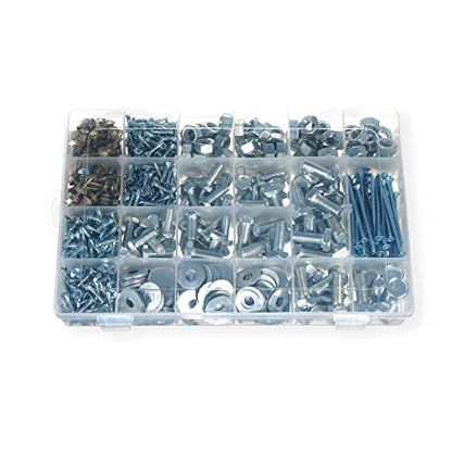 2 Pack 24 Grids Plastic Small Crafts Storage Boxes with Adjustable Dividers (10.5" × 6.7" x 1.57")
