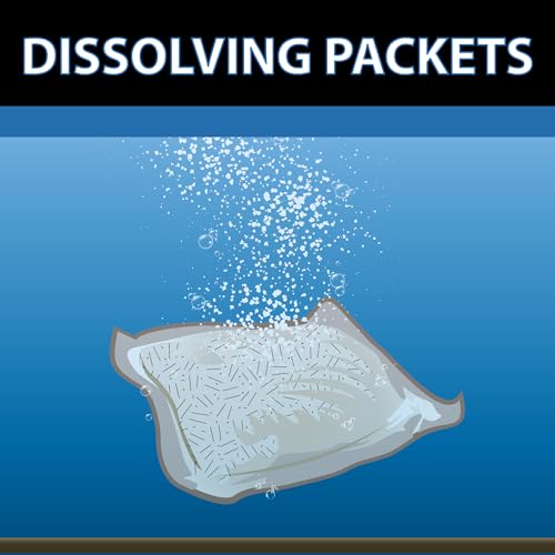 CrystalClear BioClarifier Small Pond & Water Garden Clarifier, 12 Packets | Cleaner for cloudy water with beneficial microbe treatment to improve water clarity; fish, plant & pet safe - size: 12 Packets