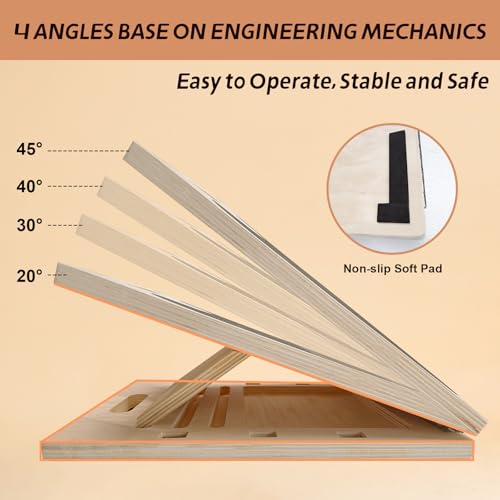 ZALL Slant Board Balance Board 2-in-1 Wooden Adjustable Calf Stretcher | Velour Squat Wedge Wobble Exercise Knee Ankle Heel Foot Pain Relief Incline