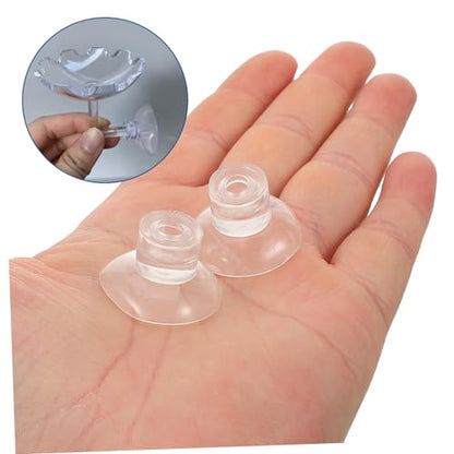 Garneck 50pcs Cups for Aquarium Fish Feeder Tank Holders Fish Bowl Fixation for Secure Feeding Tanks - size: 3.00X3.00X1.50CM