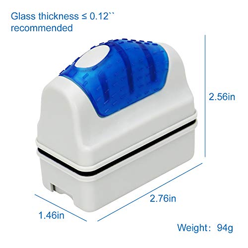 Jasonwell Magnetic Aquarium Fish Tank Glass Algae Glass Cleaner Scrubber Floating Clean Brush(S) - size: S