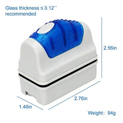 Jasonwell Magnetic Aquarium Fish Tank Glass Algae Glass Cleaner Scrubber Floating Clean Brush(S) - size: S