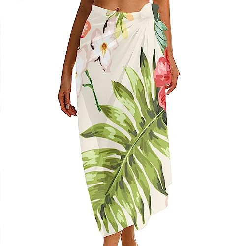 Women Swimwear Pareo Beach Cover Up Bikini Sarong Swimsuit Wrap Skirts - color: Color235