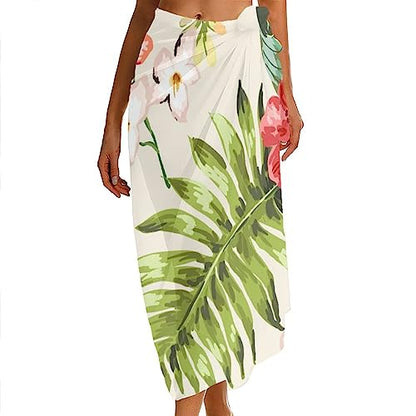 Women Swimwear Pareo Beach Cover Up Bikini Sarong Swimsuit Wrap Skirts - color: Color235