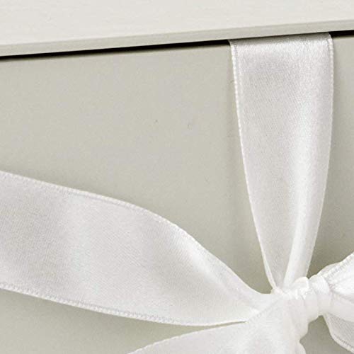Hallmark Medium Gift Box with Lid and Shredded Paper Fill (Grey White 7 inch Box) for Weddings,Bridal Showers,Graduations,Birthdays,Bridesmaids Gifts,All Occasion,(Pack of 12) - color: White, size: Pack of 12