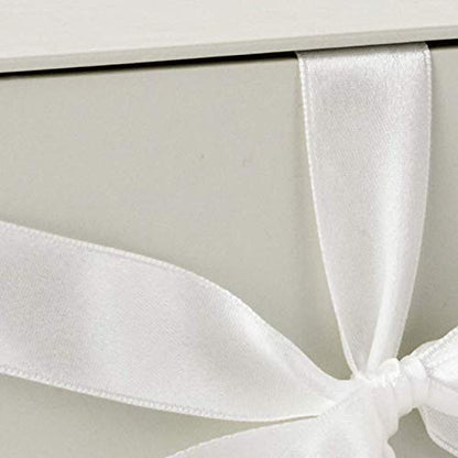Hallmark Medium Gift Box with Lid and Shredded Paper Fill (Grey White 7 inch Box) for Weddings,Bridal Showers,Graduations,Birthdays,Bridesmaids Gifts,All Occasion,(Pack of 12) - color: White, size: Pack of 12