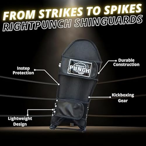 PU Leather Shin Guards for Kickboxing, MMA, Muay Thai Training, Protective Shin Pads - color: Black\Silver, size: X-Large