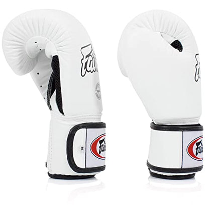 Fairtex BGV1BR Boxing Gloves & Deodorizer Set | Breathable, Shock Absorbent Muay Thai Gloves with Odor Neutralizing Inserts | Perfect for Boxing, Kickboxing, MMA, & Fitness