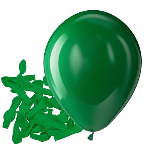 Bezente Green Balloons Latex Party Balloons - 150 Pack 5 inch Matte Small Dark Green Helium Balloons for Birthday Bridal Shower Christmas St. Patrick's Day Jungle Safari Theme Party Decorations - color: 11-green-g97, size: 5inch (Small)