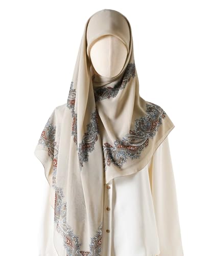 K-Elewon Large Square Scarf 51" Headscarf Chiffon Fashion Scarves Turbans Hair Wrapping Scarfs - color: D-beige