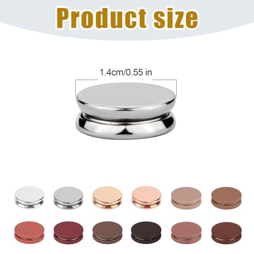 12pcs Hijab Magnetic Pins, Strong Hijab Magnets Multi-Purpose Scarf Clasp Pinless Brooch Buttons for Women Scarves Clothes Dress (Color C) - color: Color C