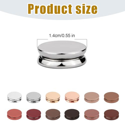 12pcs Hijab Magnetic Pins, Strong Hijab Magnets Multi-Purpose Scarf Clasp Pinless Brooch Buttons for Women Scarves Clothes Dress (Color C) - color: Color C