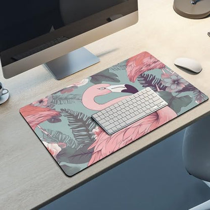 Large Size Gaming Mouse Pad Flamingo2 Desk Mat Non-Slip Base Waterproof Desktop Writing Pad for Office Home - color: Flamingo2, size: 40X75cm
