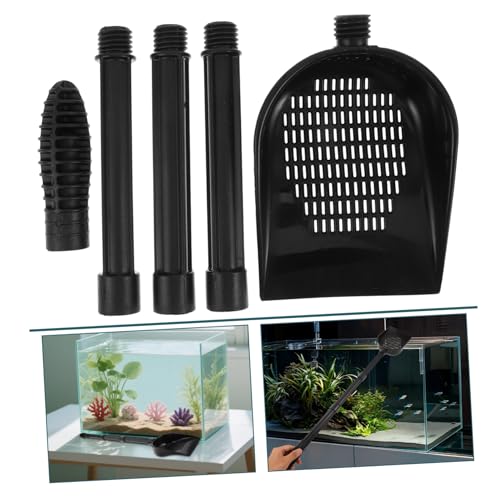 SHINEOFI Aquarium Gravel Long Handle Fish Tank Sand Shovel with Detachable Extension Handle Multipurpose Scoop for Gravel Sand and Debris Safe for Tank Decorations 26.77in