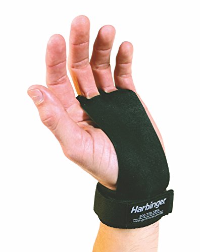 Harbinger Leather Palm Grips for Weight Lifting Hand Protection - size: Medium
