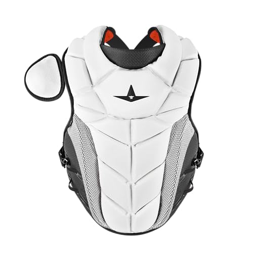 All-Star Adult PHX Paige Halstead Fastpitch Softball Chest Protector - color: White/Black, size: Large