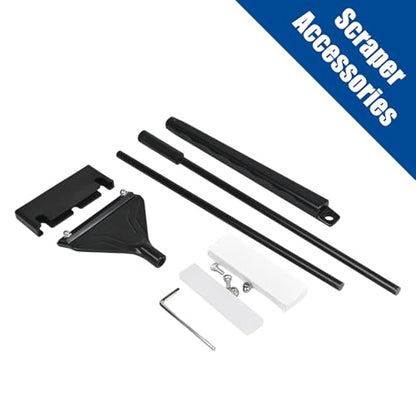 Algae Scraper for Glass Aquariums & Fish Tanks, Aquarium Glass Scraper with Long Handle & 10 Stainless Steel Blades, Razor Scraper Algae Cleaner Tool for Freshwater & Saltwater (16.5Inch) - size: 16.5inch