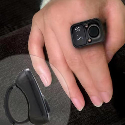 Clicker Counter Portable Hand Finger Counting Clicker | Smart for Family Friends Home Young People Elderly Office Daily Wear - color: Blue