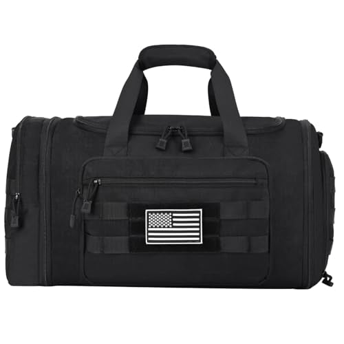 HILOMON Duffle Bag for Travel Mens Gym Sport Overnight Weekender Bags | 38L-45L Expandable Capacity, Airline Approved Carry-On Size, YKK Zippers, Separate Ventilated Shoe Compartment