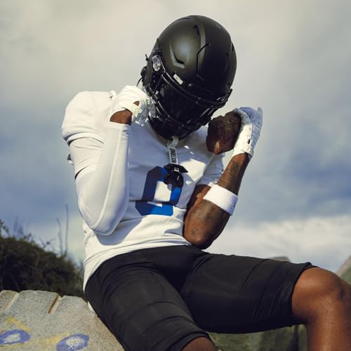 Nxtrnd One Pro Football Mouth Guard, Interchangeable Strap, Fits Adult & Youth (Black) - color: Black Pro