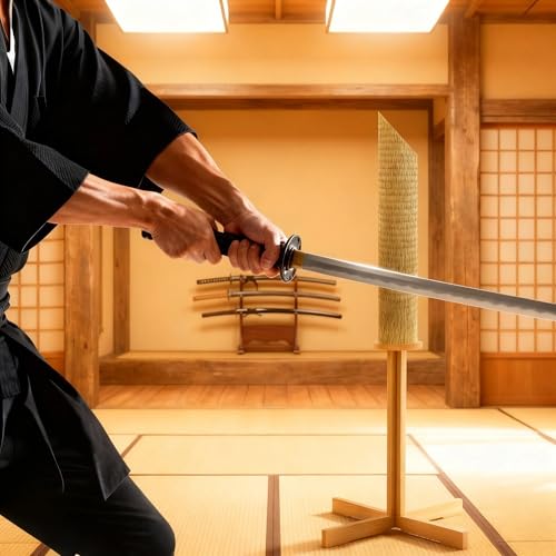 5PCS Tameshigiri Tatami Mat - Authentic Japanese Straw Cutting Mat, 79 x 34 Inch, Pre-Rolled, Made of 100% Igusa (Soft Rush) for Katana Sword Practice, Ideal for Iaido & Samurai Martial Arts Training