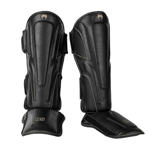 Venum Impact Evo Scales Shin Guards - color: Black
