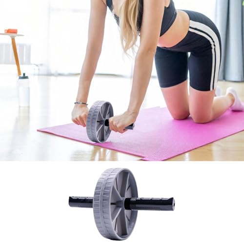 Ab Exercise Wheel Roller, Automatic Rebound Abdominal Exercise Wheel, Ab Exercise Roller Exercise Equipment with Comfortable Handle for Gym Body Fitness & Strength, Achieve Toned Core Muscles
