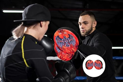 Curved Boxing Pads - Boxing Mitts and Punch Pads, Muay Thai MMA Focus Boxing Mitts Suitable for Boxing, Kickboxing, Karate, and Martial Arts - color: HF-Multi