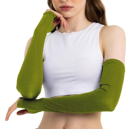 Causa Forcia Unisex Arm Warmers Arm Sleeves for Women and Men Made in Turkey - color: Green