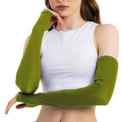 Causa Forcia Unisex Arm Warmers Arm Sleeves for Women and Men Made in Turkey - color: Green