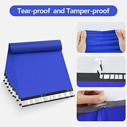 Famagic 200pcs Poly Mailers 10x13 Inch Shipping Bags Dark Blue Shipping Envelopes Self Seal Mailers Bags Waterproof and Tear-Proof Packaging Bags - color: Dark Blue, size: 10x13