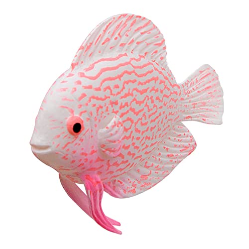Artificial Moving Fish Floating Silicone Fish with Suction Cup Fish Aquarium Decorations for Fish for