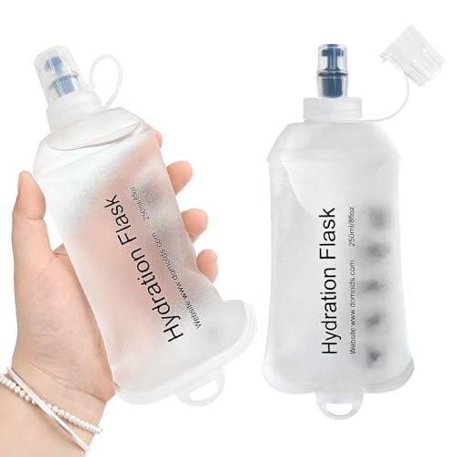 GUYI GYGYL Soft Flask Collapsible Water Bottle for Sports, 250ml White 2pcs - color: 2Pcs 250ml White