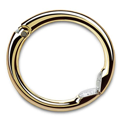 Clipa Bag Hangers The Ring that Opens into a Hook, Closes Automatically | Holds 33 lbs, Needs only 1/2" to Hang a Bag, Easy to Use with One Hand, in 9 available styles, 3 yr Warranty - color: Polished Gold
