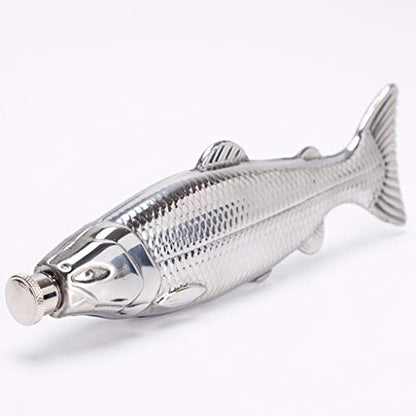 1PC Stainless Steel Fish Flask 4oz 113ML Liquor Container Leakproof Design For Outdoor Travel Fishing Enthusiasts
