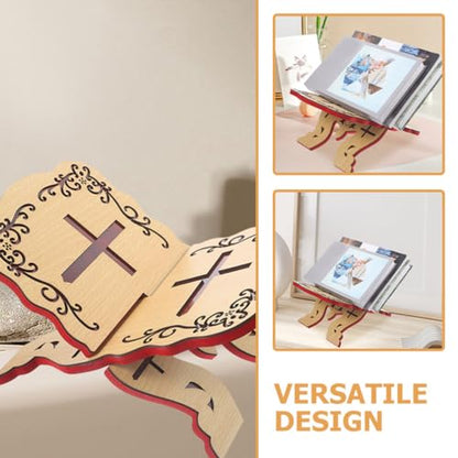 Quran Stand Holder Craftsmanship Multi-Functional Book Stand for Islamic Books Prayer Texts and Music Scores for Home Reading and Learning