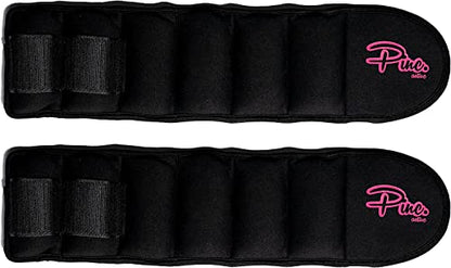 Ankle Weights Set - 0.5lb, 1lb, 2lbs, 3lbs, 4lbs, 5lbs, 8lbs and Adjustable Sets - for Women, Men and Kids - color: Black, style: Adjustable 1-5lbs