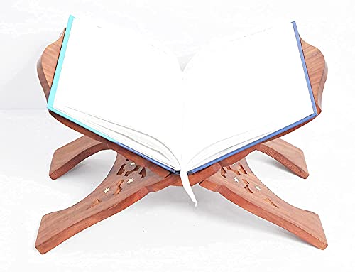 Sheesham Wooden Rehal Holy Book Stand for Reading Quran, Geeta, Guru Granth Sahib, Bible, etc. [13x6.5x1] Inches
