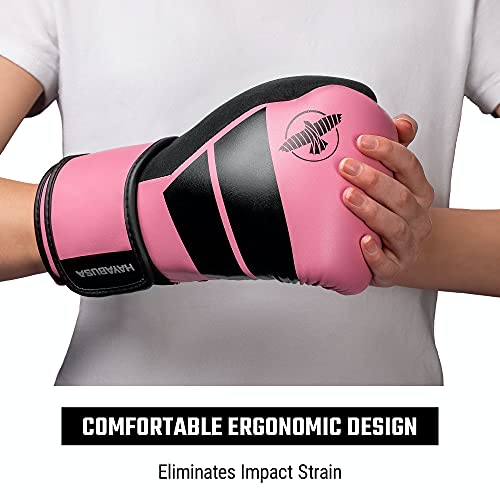 Hayabusa S4 Kids Boxing Gloves for Boys and Girls - color: Pink, size: 6oz