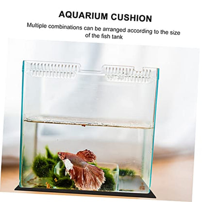 Totority 5pcs Aquarium Insulation Pad Non-Skid Shock-Absorbing Fish Tank Cushion Thickened Black Pad for Leveling and Heat Resistance Under Tank Mat
