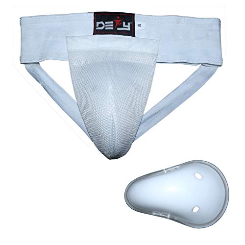 DEFY All Sports Men Groin Guards MMA Boxing Protector Martial Art Kick Boxing Muay Thai Cricket