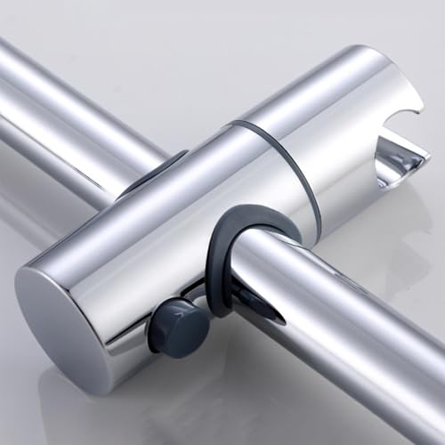 Shower Head Holder for Slide Bar - Adjustable Hand Showers Clamp | 360 Degree Rotation Slider, Bathroom Replacement Bracket, Universal Shower Sprayer Mount, Easy Install Holder - size: 24mm