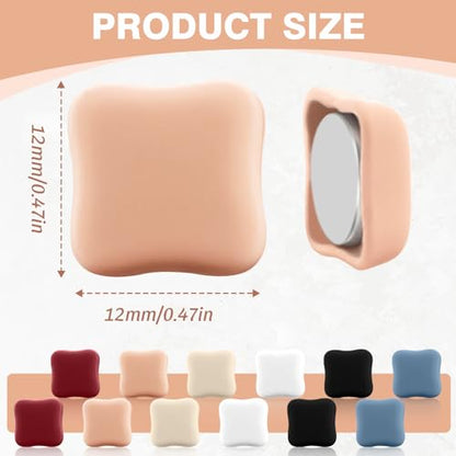 12 Pairs Hijab Magnets Strong Magnetic Hijab Pins for Women Pinless Clothing Clips for Scarf Veil Shirts Dress Muslim Islamic Gifts for Women - Square - color: Square