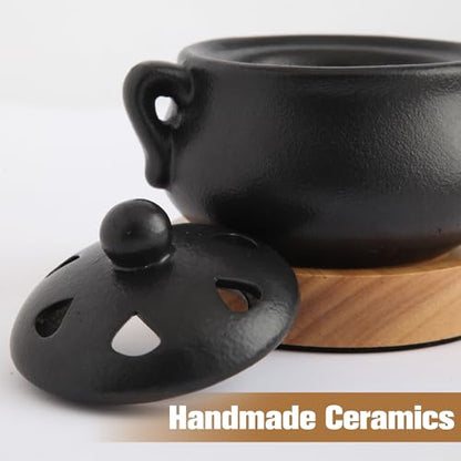 Electric Incense Heater with Adjustable Timer, Bakhoor Burner Electric, Bukhoor Burners for Frankincense Resin Oud Power, Charcoal Free No Open Flame Safer Black - color: Electric Incense Burner-black